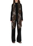 Wide Check Wool Scarf, , hi-res