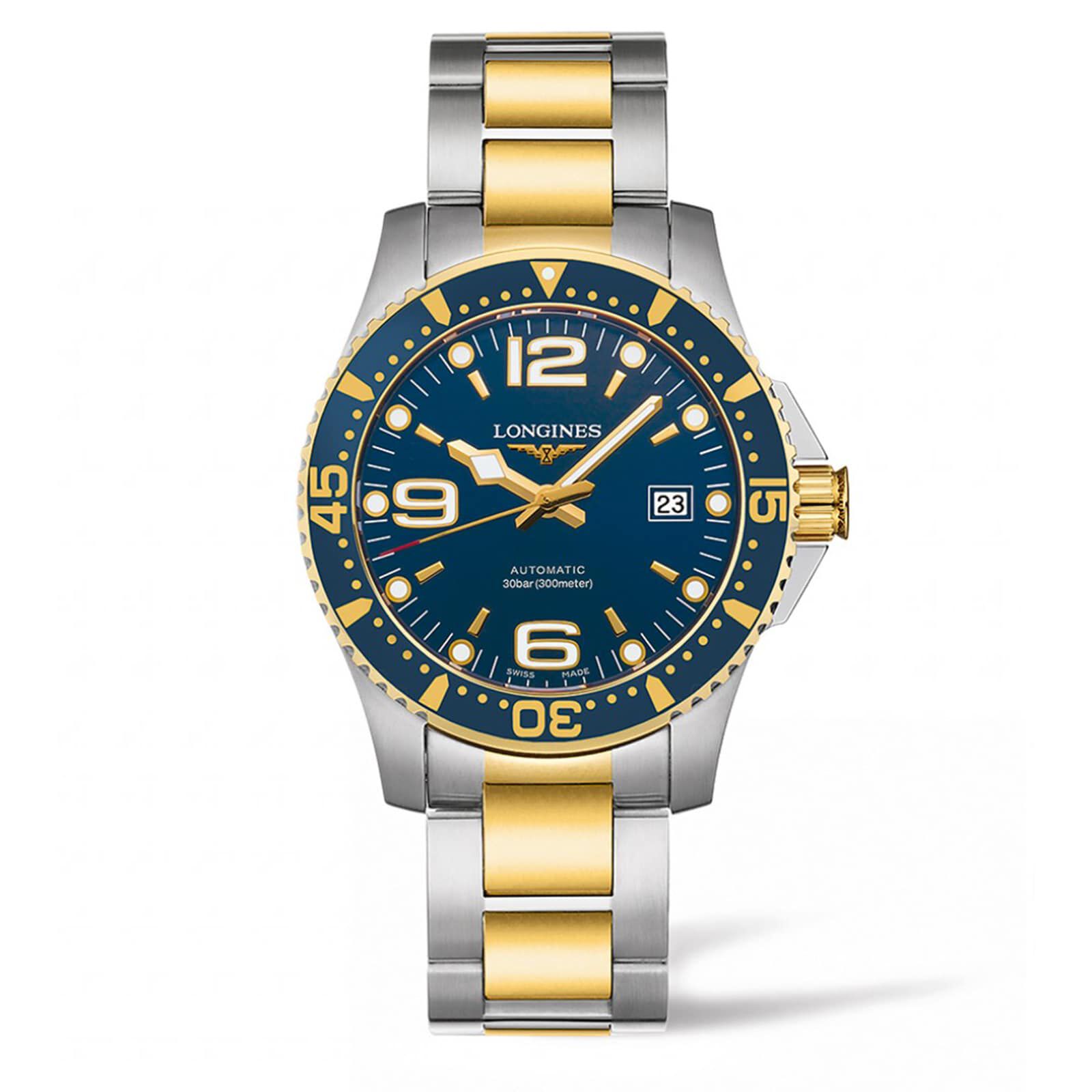 Longines HydroConquest Mens 41mm Automatic Mens Watch Fine Watches Heathrow Reserve Collect