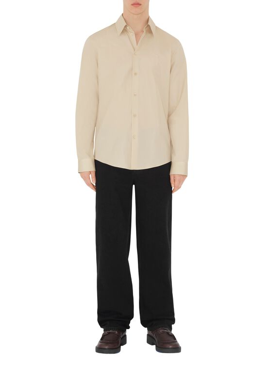 Slim Fit Cotton Shirt, , hi-res