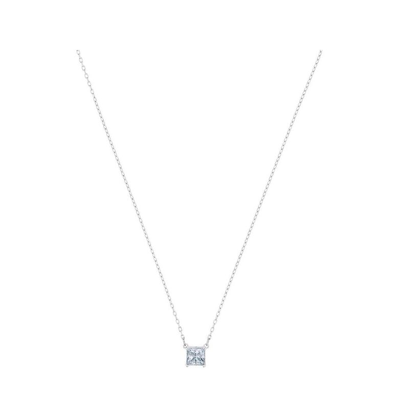 Attract Rhodium White Plated Necklace, , hi-res