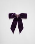 Velvet hair clip