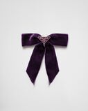 Velvet hair clip, , hi-res