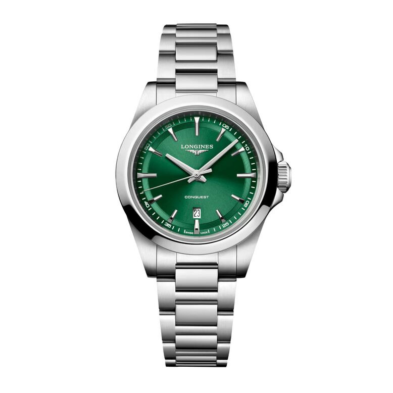 Conquest Quartz 30mm Ladies Watch Green, , hi-res