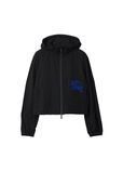 Cropped Nylon Hooded Jacket, , hi-res