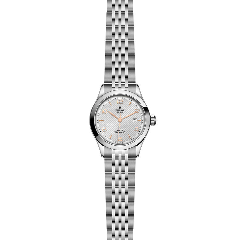 1926 28mm Ladies Watch Steel Case Silver Dial, , hi-res