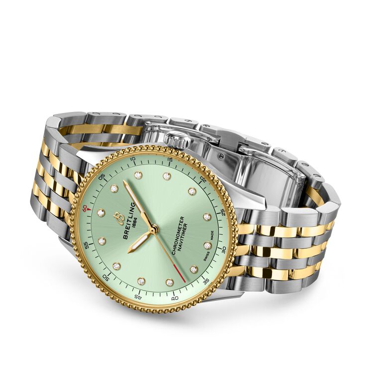 Navitimer 32mm Mint Green Dial Ladies Watch Exclusive to The Watches Of Switzerland Group, , hi-res