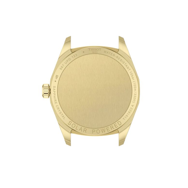 PRC 100 Solar Quartz 34mm Gold Ladies Watch, , hi-res