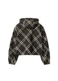 Cropped Reversible Check Jacket, , hi-res