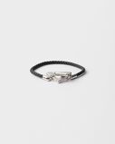 Braided nappa leather bracelet, , hi-res