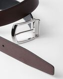 Reversible Saffiano leather belt, , hi-res