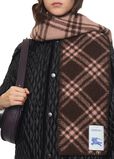 Narrow Check Wool Scarf, , hi-res