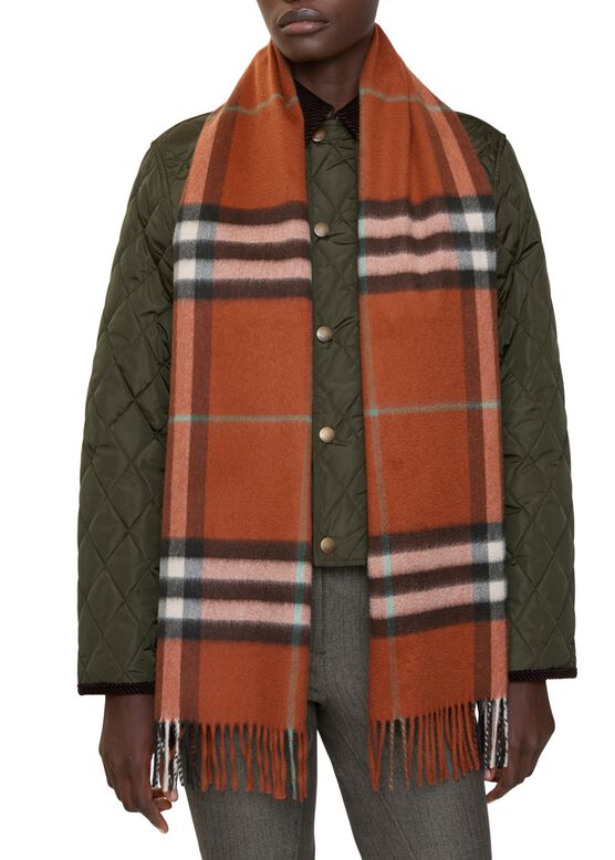 Check Cashmere Scarf, , hi-res