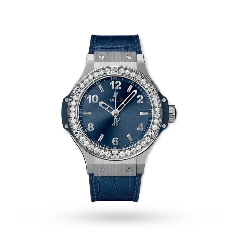 Big Bang Steel Blue Diamonds 38mm, , hi-res