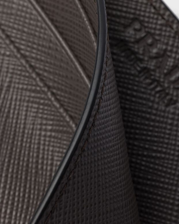 Saffiano leather card holder, , hi-res