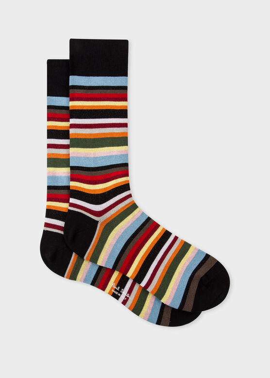 MEN SOCK NEW MULTISTRIPE, , hi-res