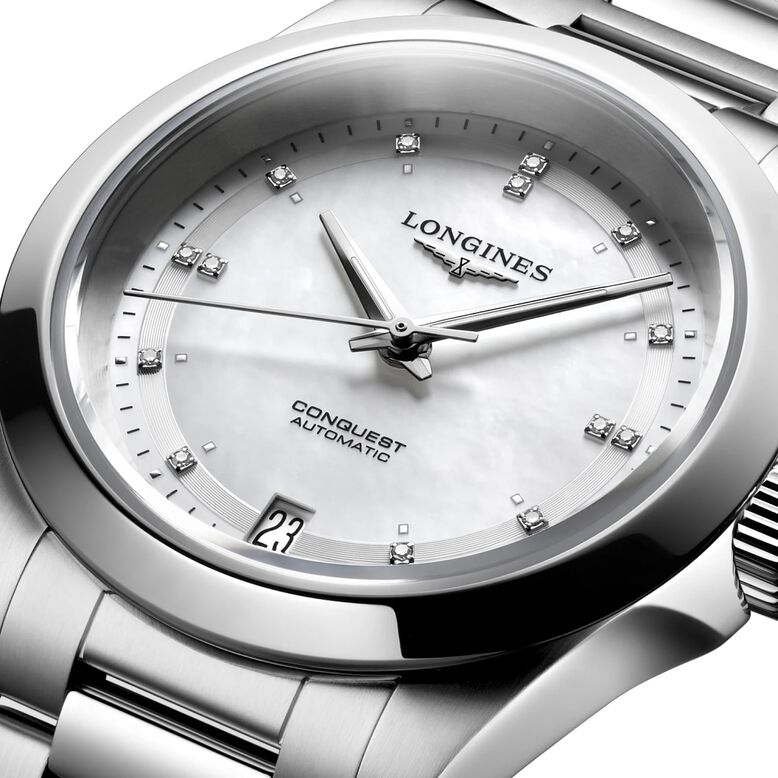 Conquest 34mm Ladies Watch Mother Of Pearl, , hi-res