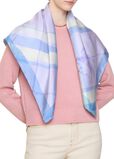 Watercolour Check Silk Scarf, , hi-res