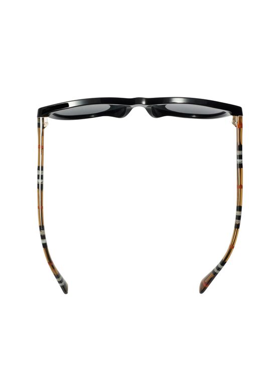 Tubular Check Round Sunglasses​, , hi-res