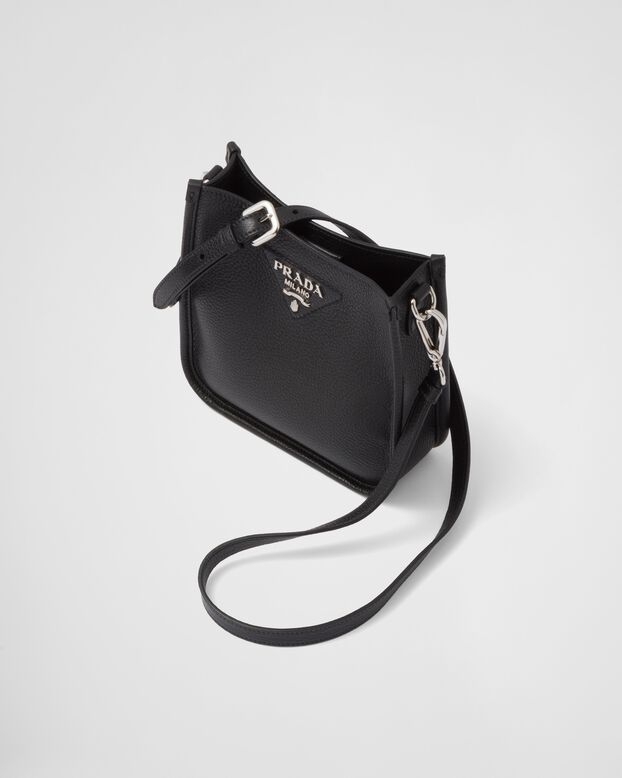 Leather mini shoulder bag, , hi-res