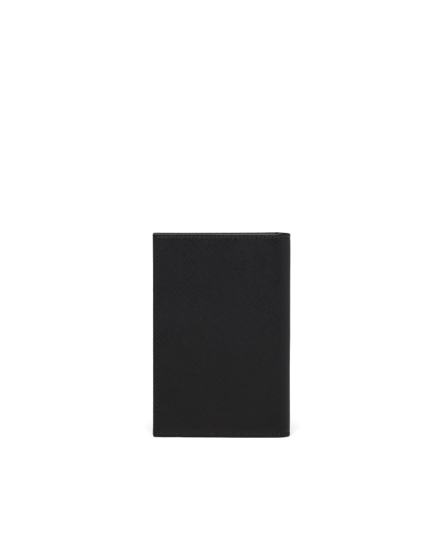 Saffiano leather passport holder, , hi-res