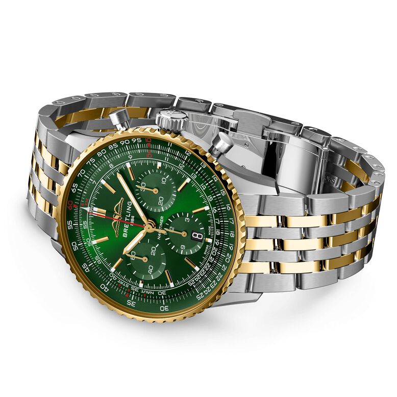 Navitimer B01 Chronograph 43mm Dark Green Dial Mens Watch Exclusive to The Watches Of Switzerland Group, , hi-res