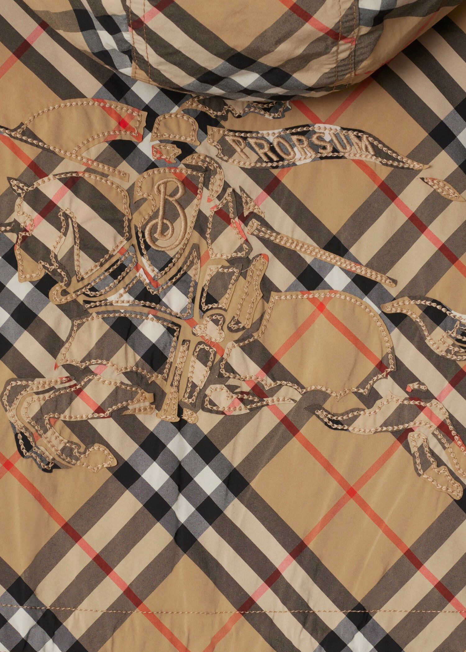 Burberry Check Nylon Hooded Jacket Coats Jackets Heathrow