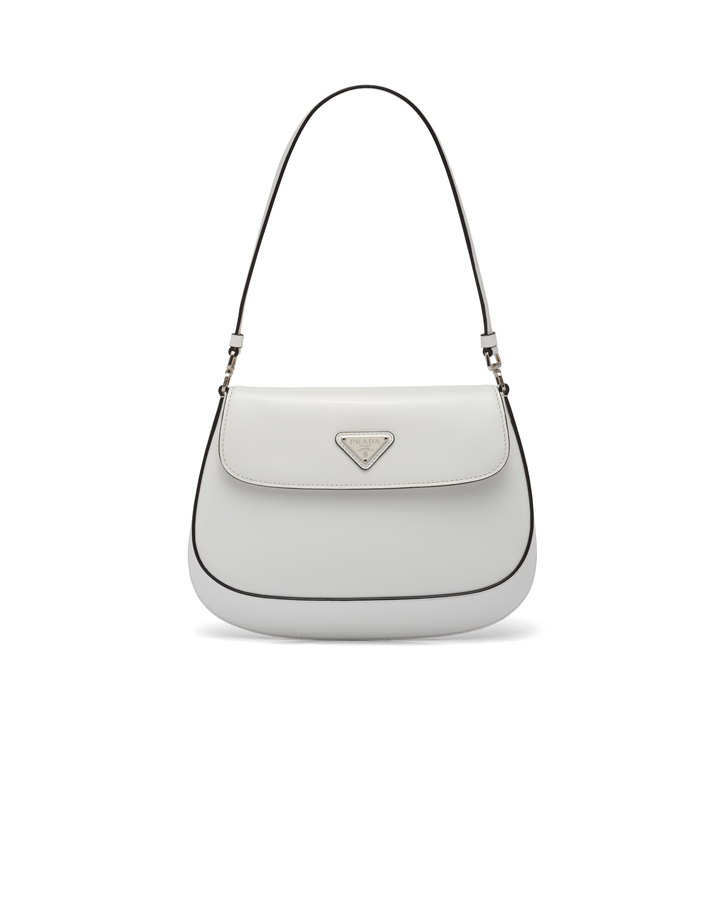 Prada Prada Cleo brushed leather shoulder bag with flap Shoulder