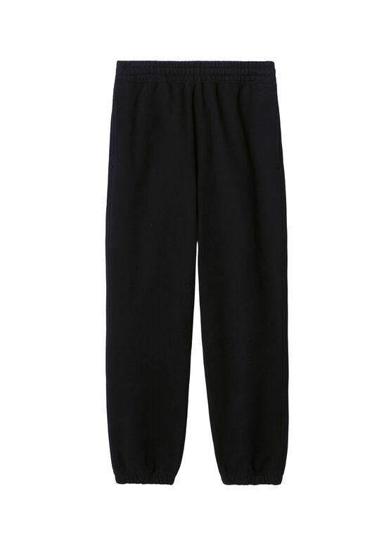 Check Label Cotton Jogging Pants, , hi-res