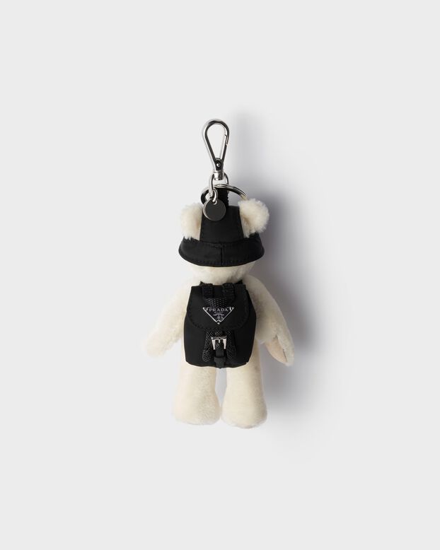 Teddy keychain charm, , hi-res