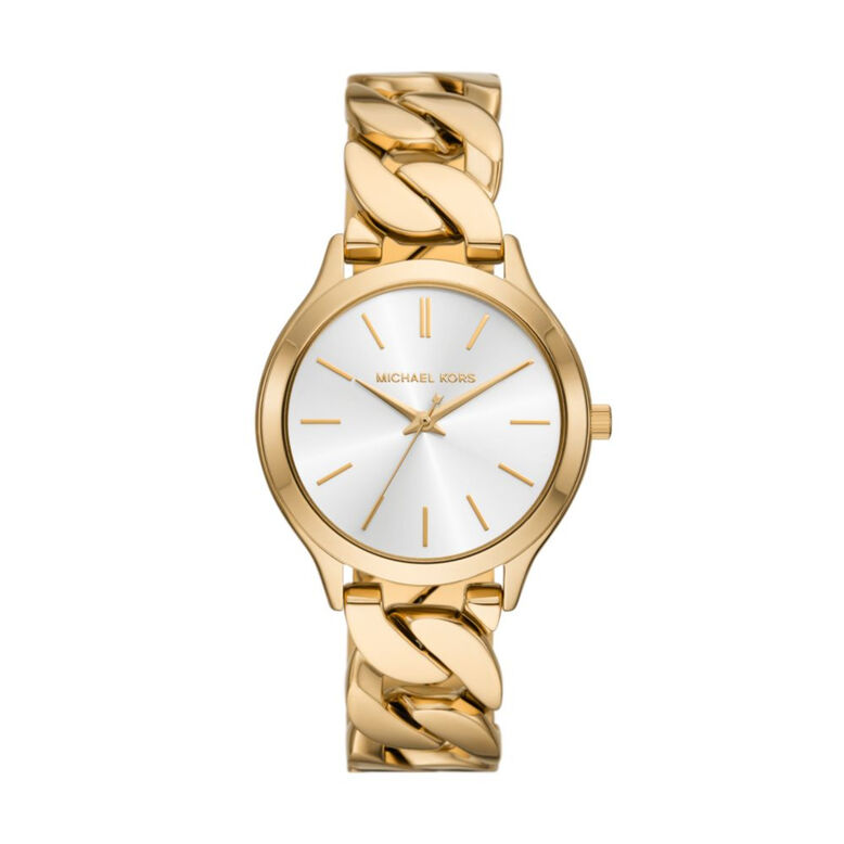 Runway Three-Hand Gold-Tone Stainless Steel Watch, , hi-res