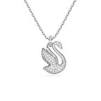 Iconic Swan Lady Necklace White White
