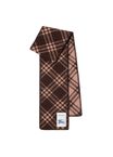 Narrow Check Wool Scarf