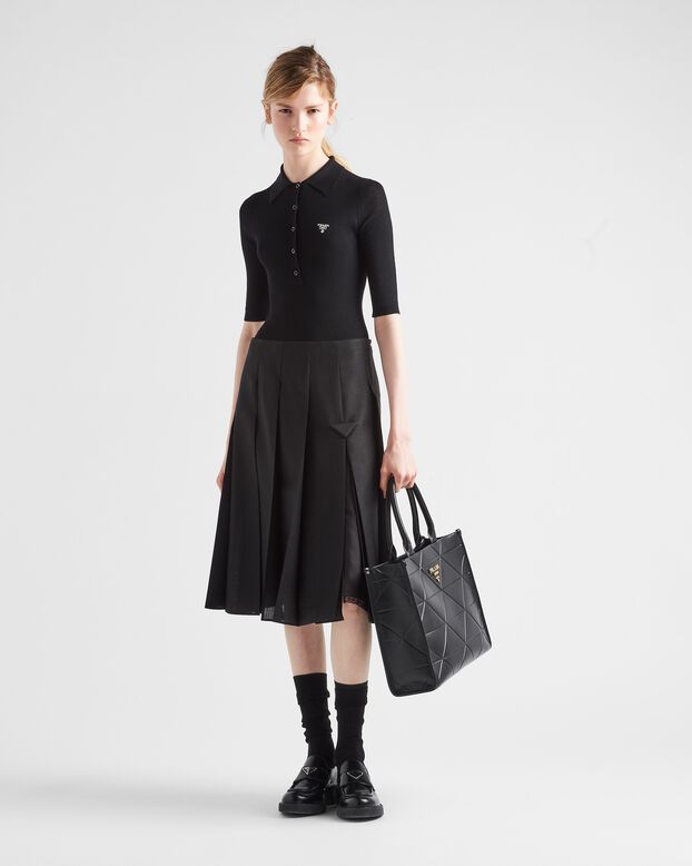 Large leather Prada Symbole bag with topstitching, , hi-res