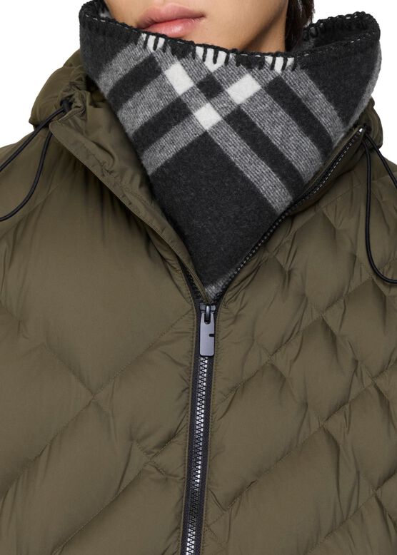 Check Cashmere Snood, , hi-res