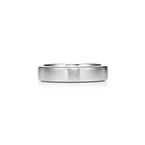 The Charles Tiffany Setting Satin Finish Ring in Platinum, 5 mm Wide - Size 8 1/2