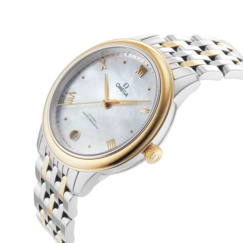 De Ville Prestige Co-Axial Master Chronometer 34mm Ladies Watch White, , hi-res