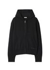 Wool Blend Zip Hoodie