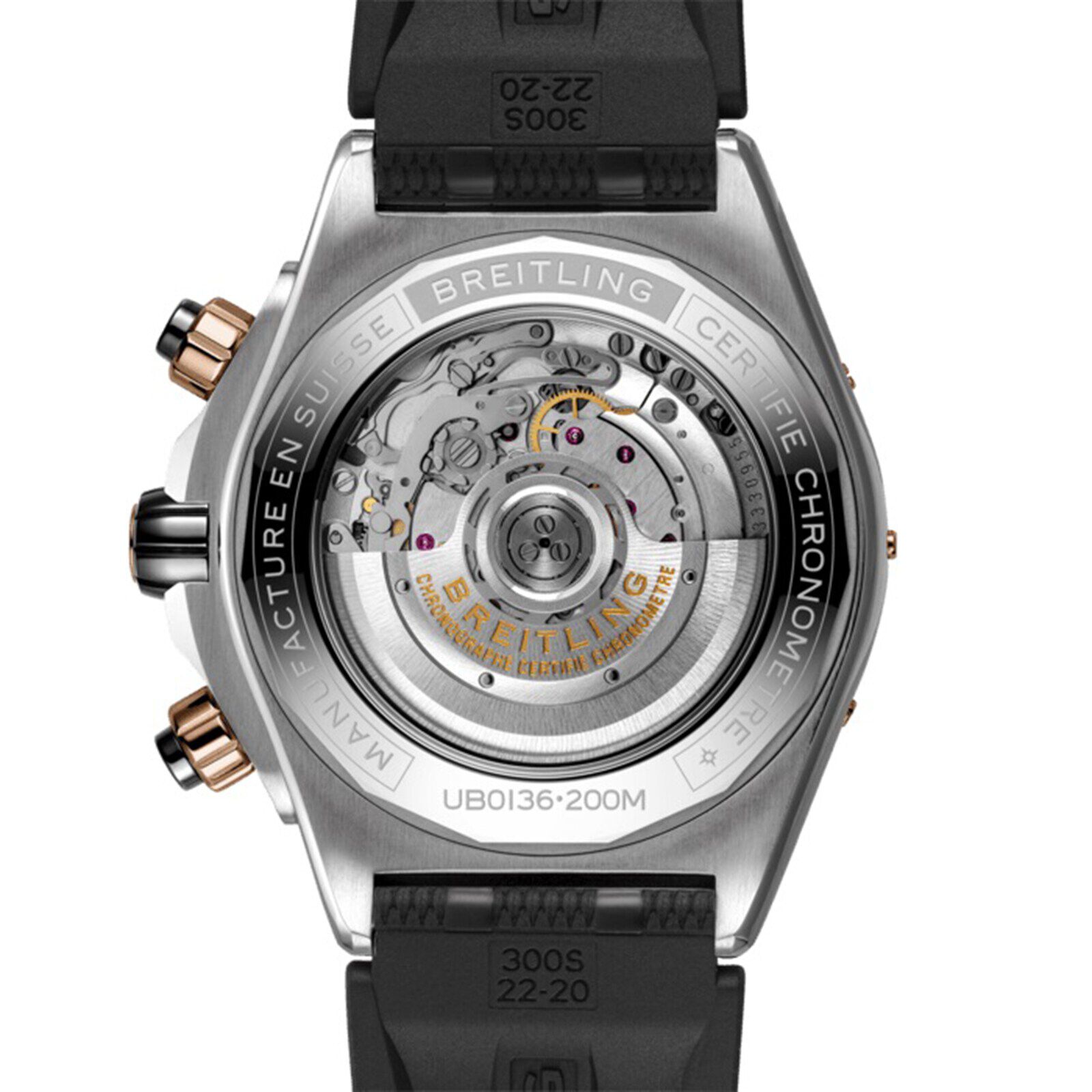 Breitling chronomat 44 rubber strap new arrivals