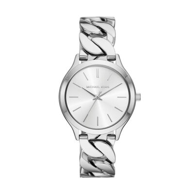 Runway Three-Hand Stainless Steel Watch,