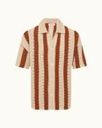 Thomas Crochet Stripe Canela/Cashew