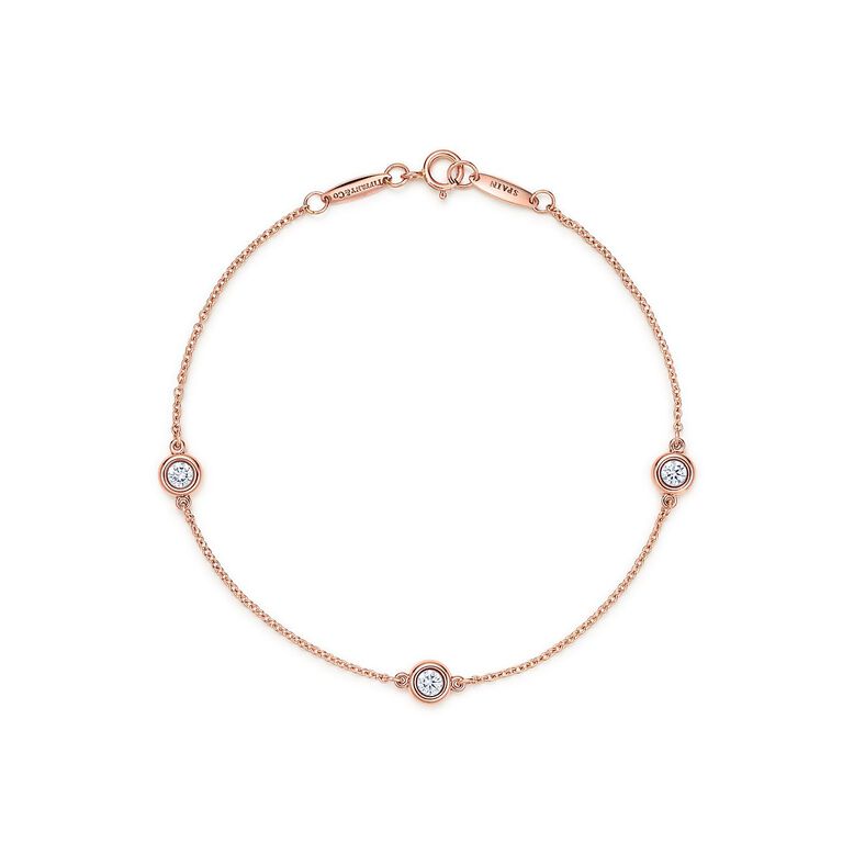 Elsa Peretti&reg; Diamonds by the Yard&reg; bracelet in 18k rose gold, medium., , hi-res