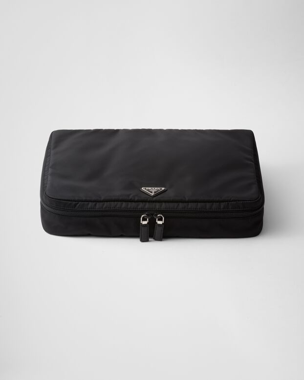 Large Re-Nylon zipper pouch, , hi-res