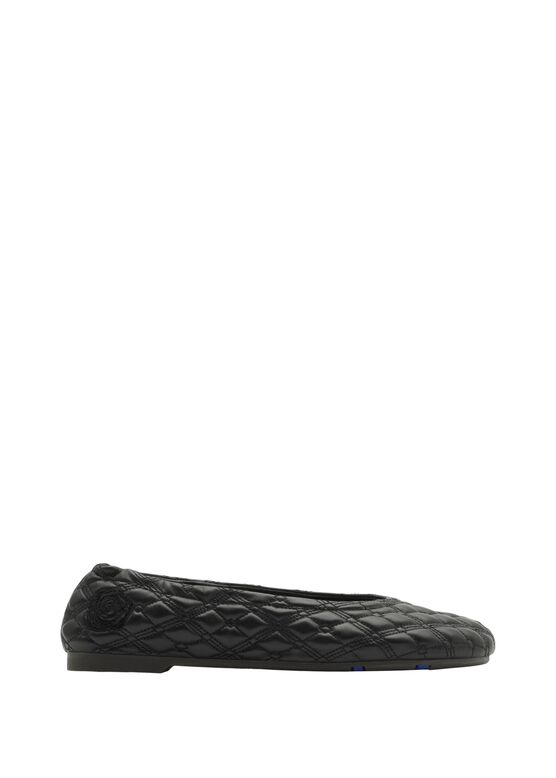 Leather Sadler Ballerinas, , hi-res