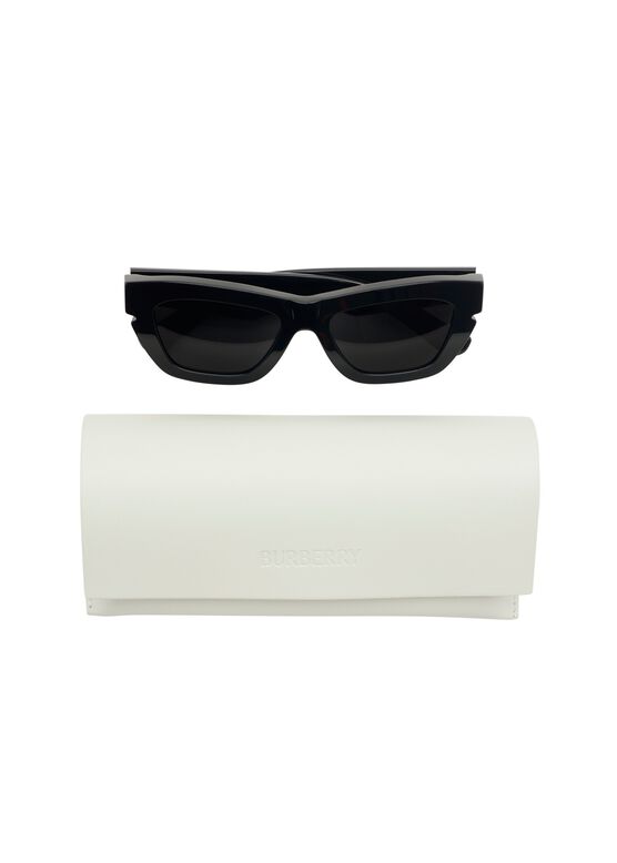 Inlaid Check Cat-eye Sunglasses​, , hi-res