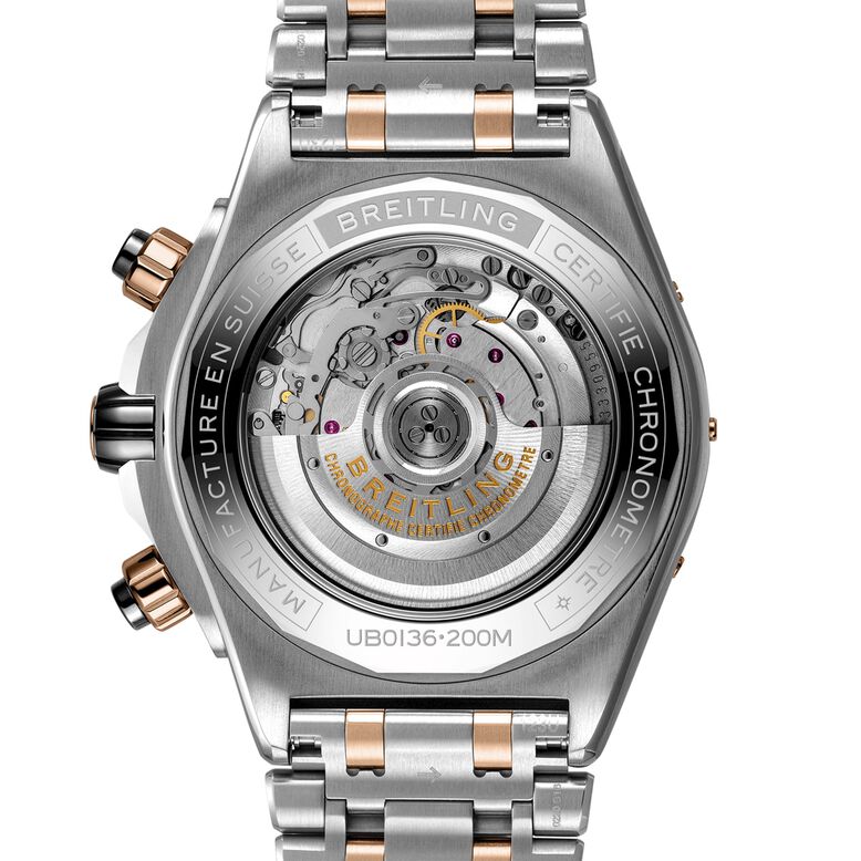 Super Chronomat B01 44 Stainless Steel &amp; 18k Red Gold Watch, , hi-res
