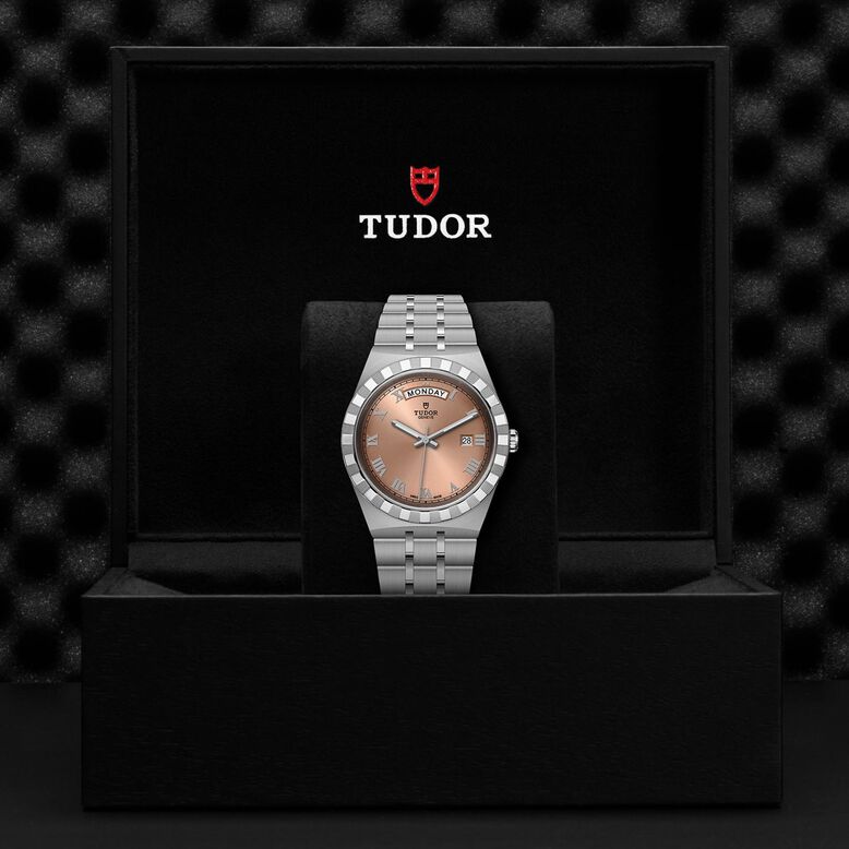 Royal 41mm Steel Case Salmon Dial, , hi-res
