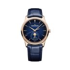 Master Ultra Thin Moon 39mm Mens Watch Navy