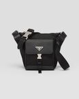 Re-Nylon and Saffiano leather shoulder bag