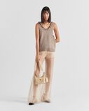 Re-Nylon and shearling mini-bag, , hi-res
