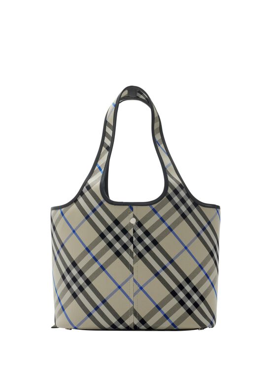 Small Check Tote, , hi-res